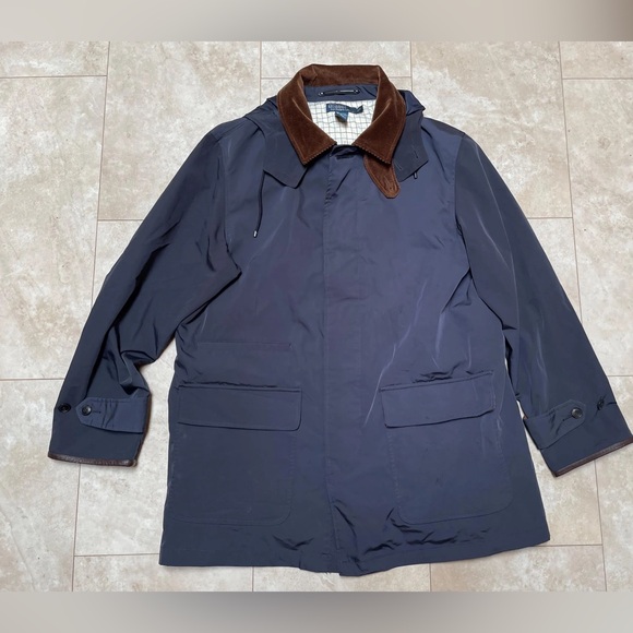 Polo Ralph Lauren Other - Vintage Polo Ralph Lauren Men’s Jacket Size XL Removable Hood Navy Coat